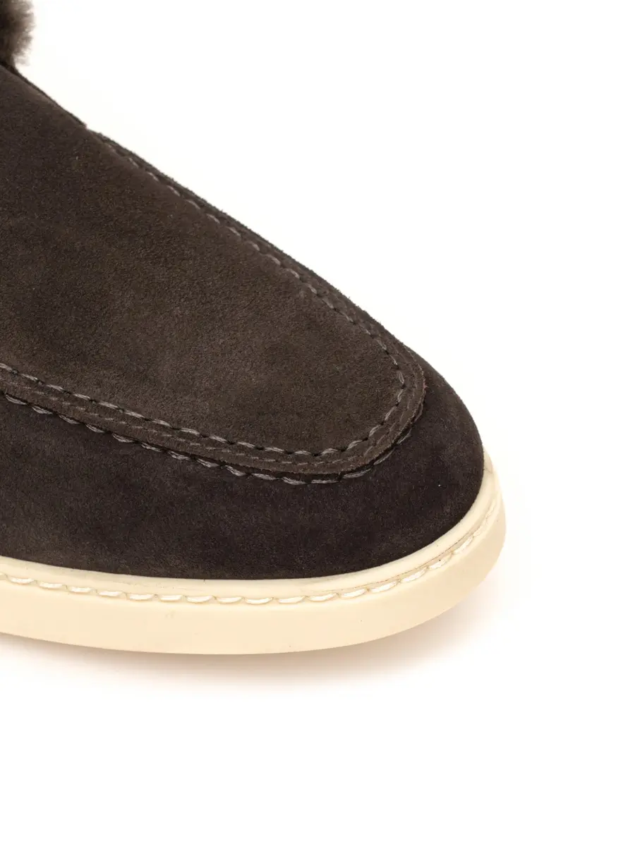 Ботинки замшевые на меху