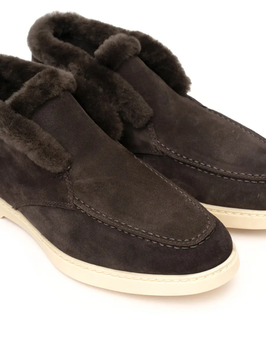 Ботинки замшевые на меху