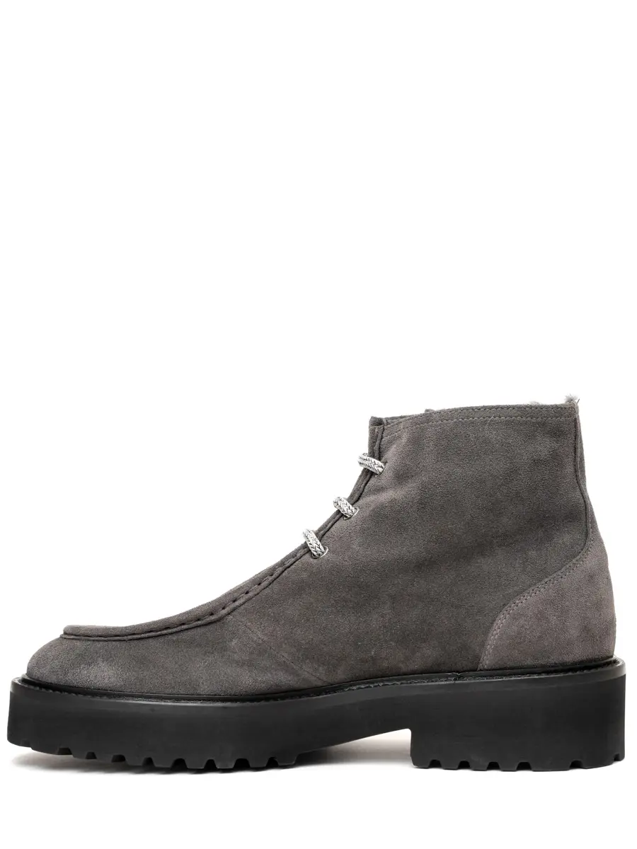 Ботинки замшевые на меху