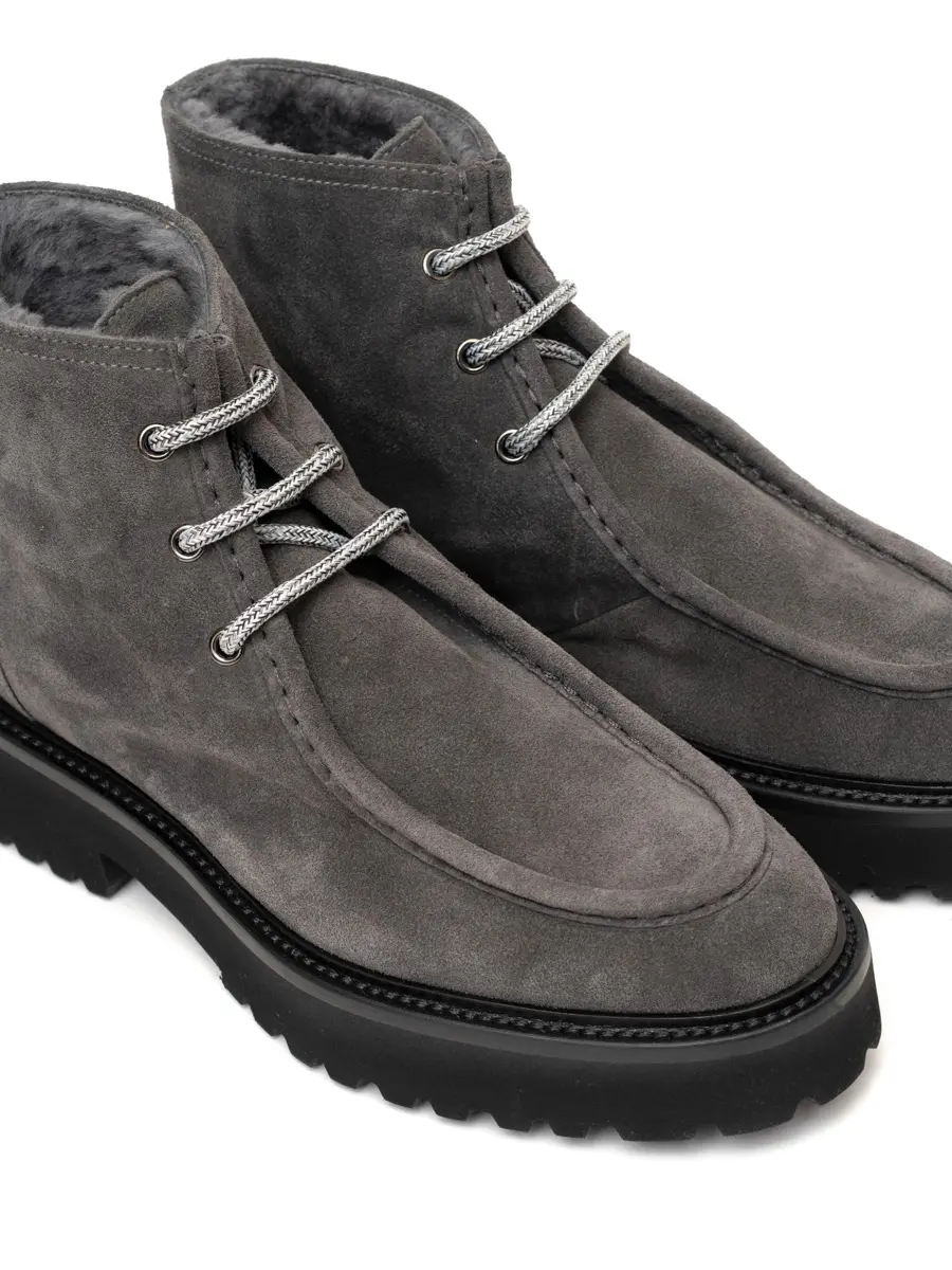 Ботинки замшевые на меху