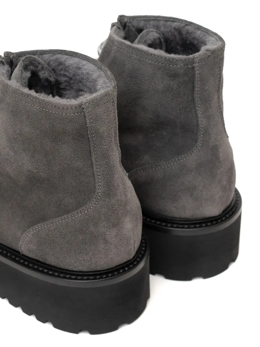 Ботинки замшевые на меху