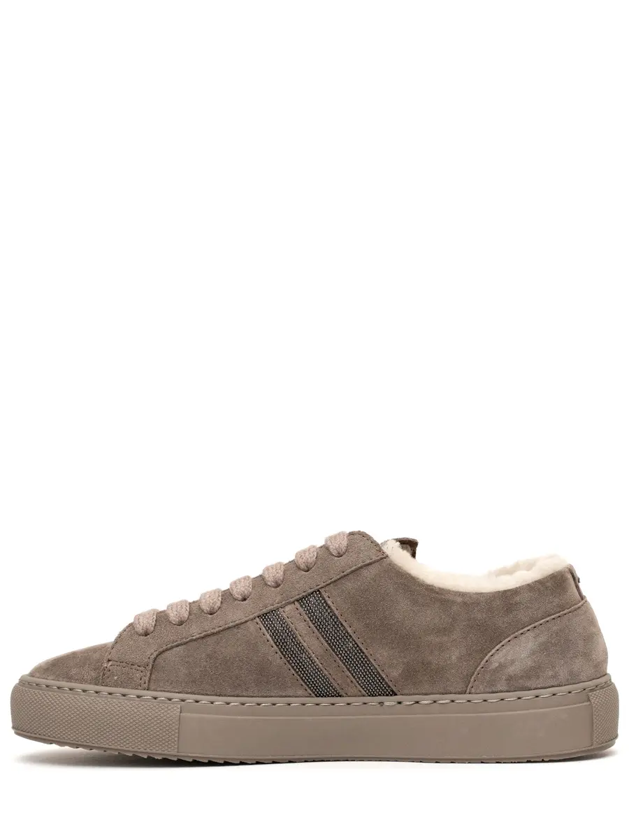 Кеды замшевые на меху