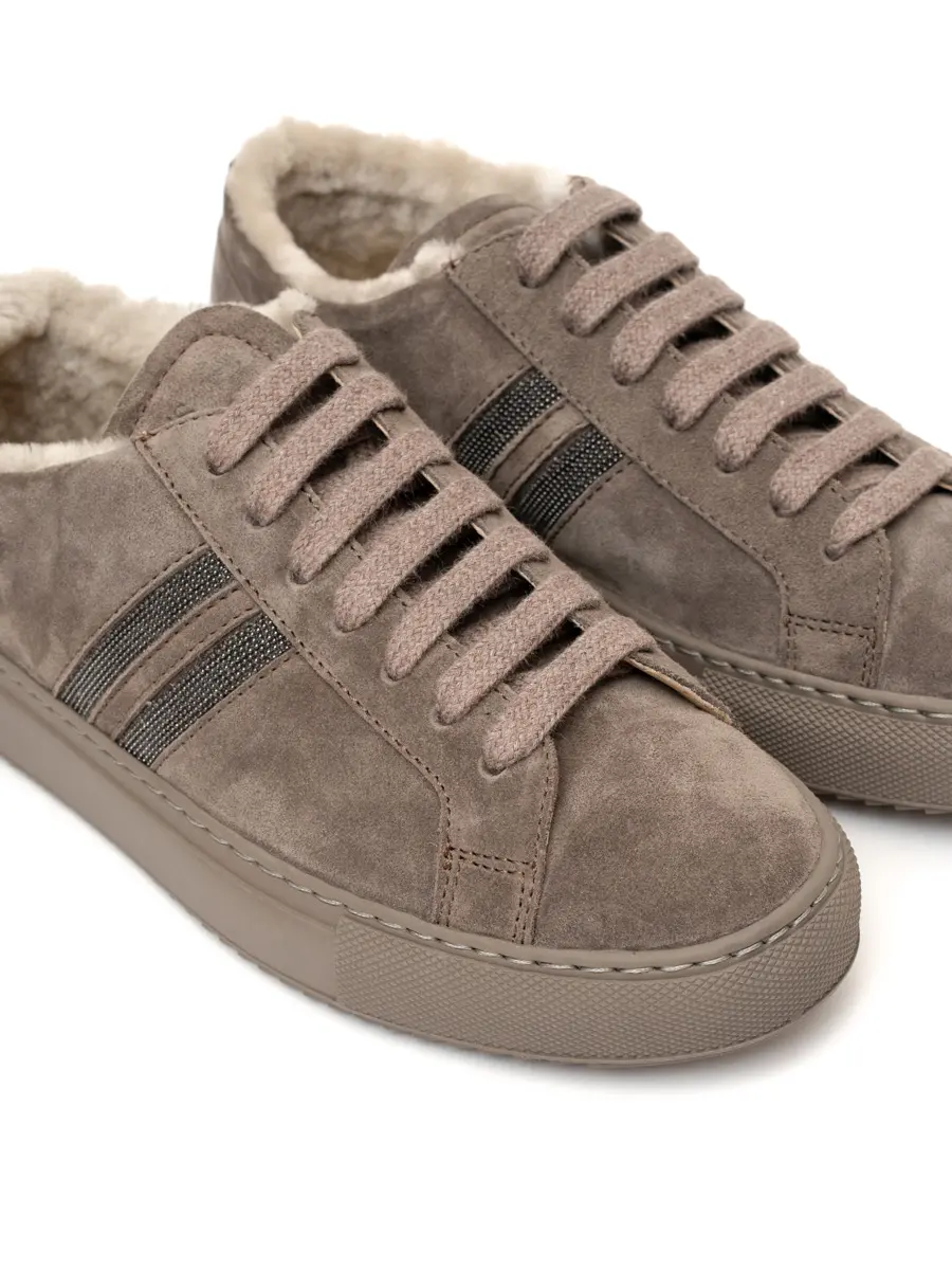 Кеды замшевые на меху