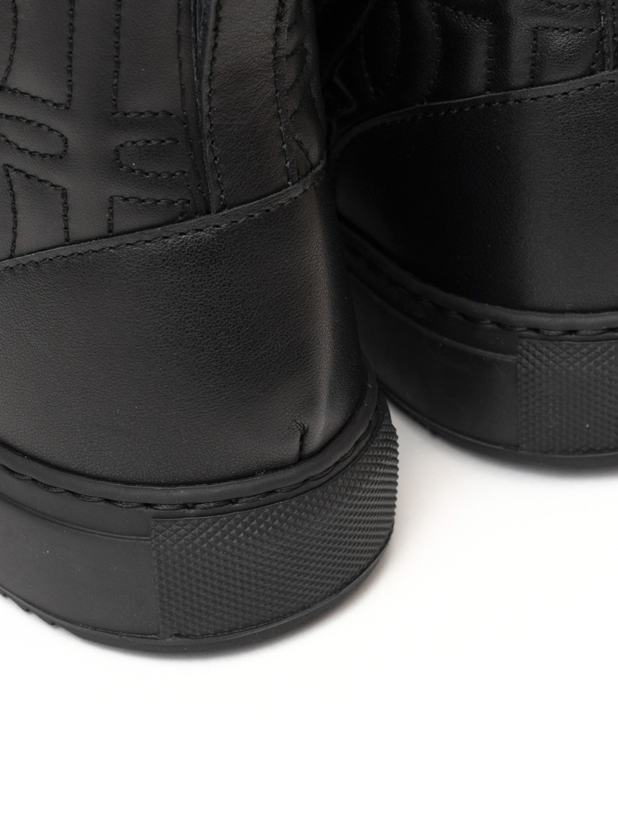 Кеды кожаные на меху