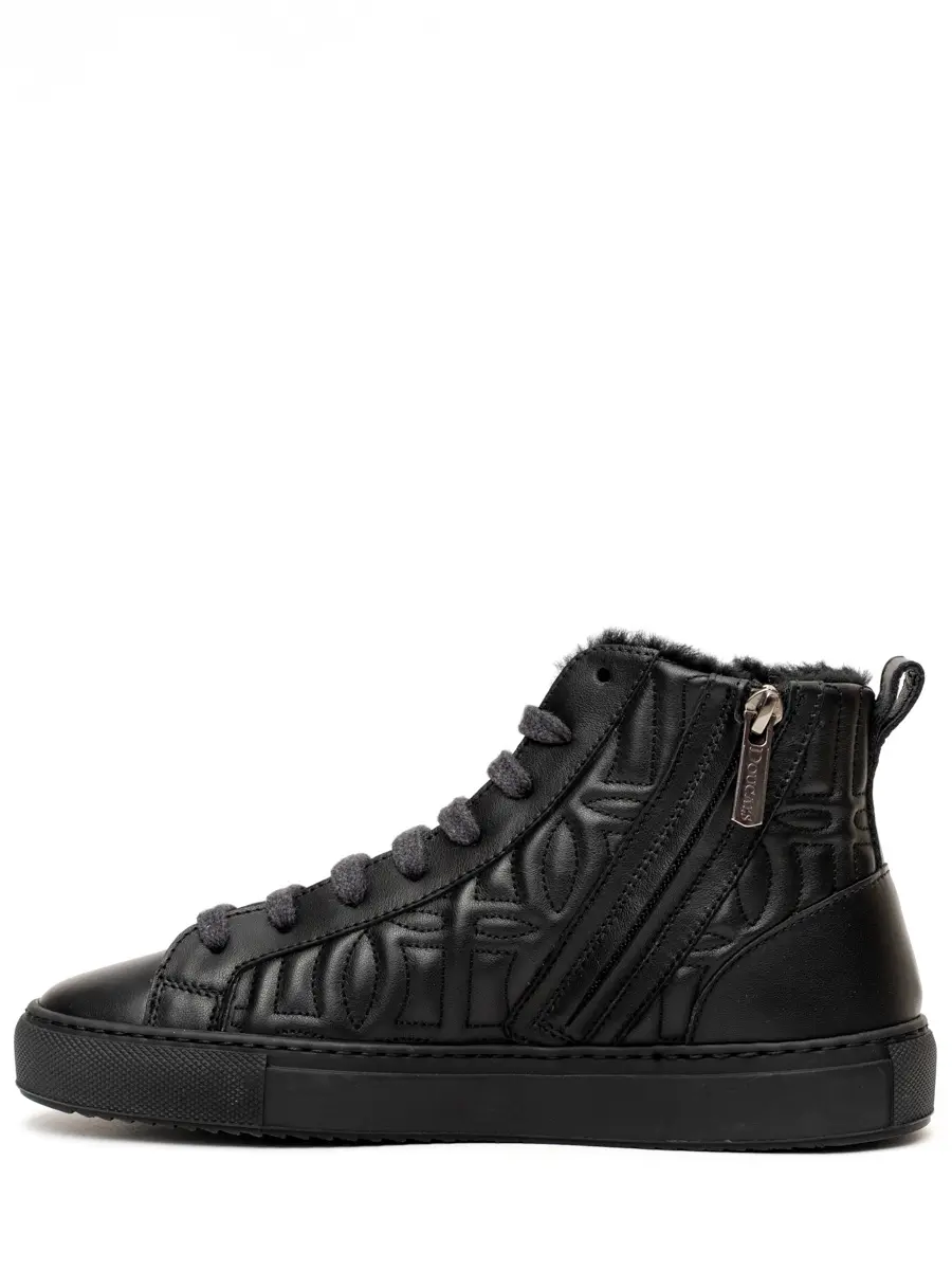 Кеды кожаные на меху