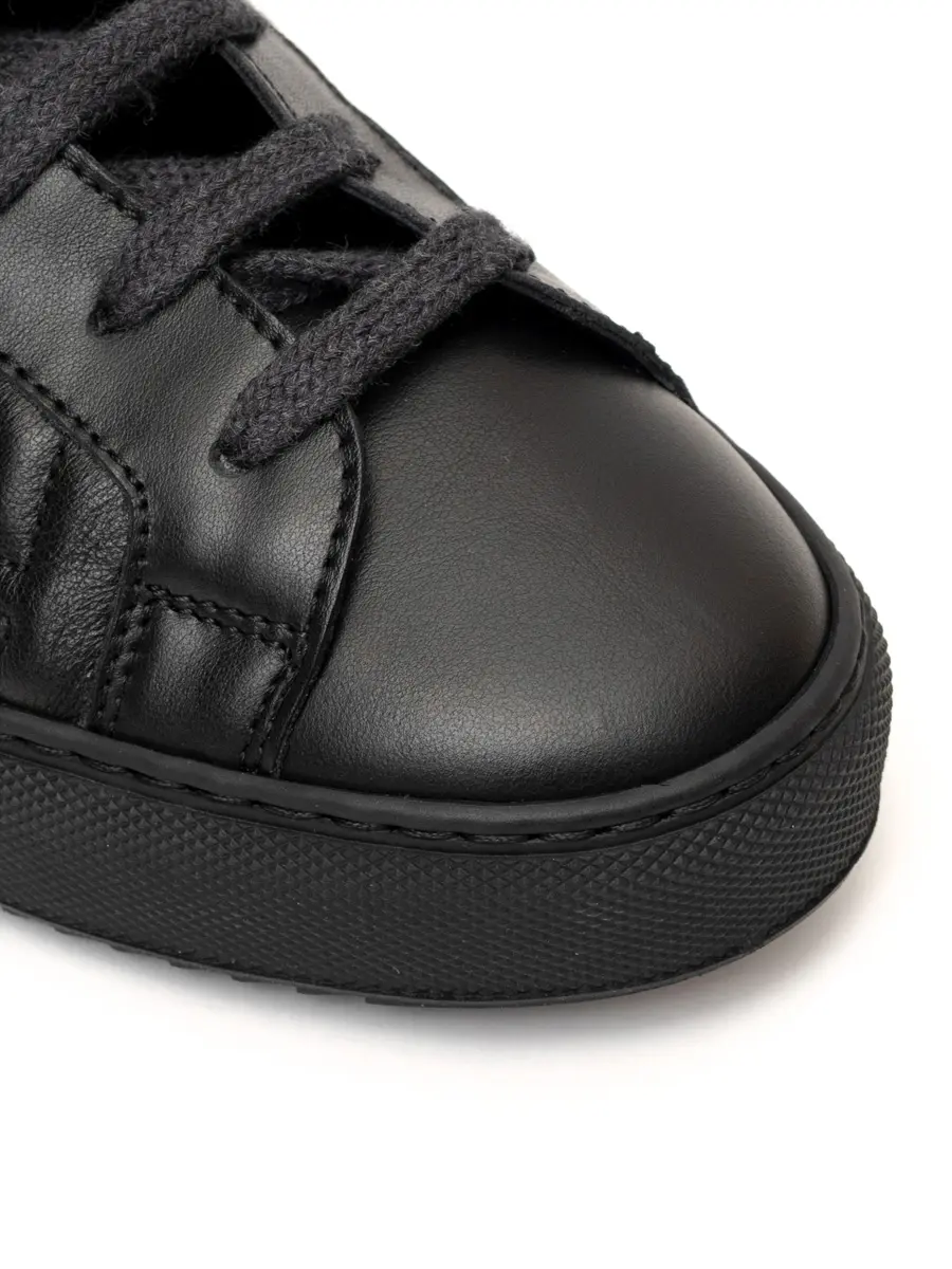 Кеды кожаные на меху