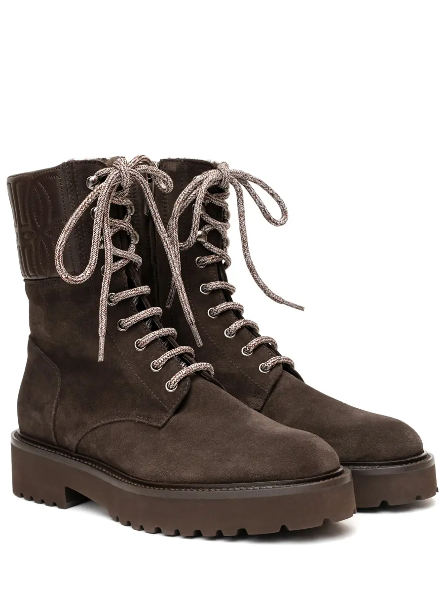 Ботинки замшевые на меху