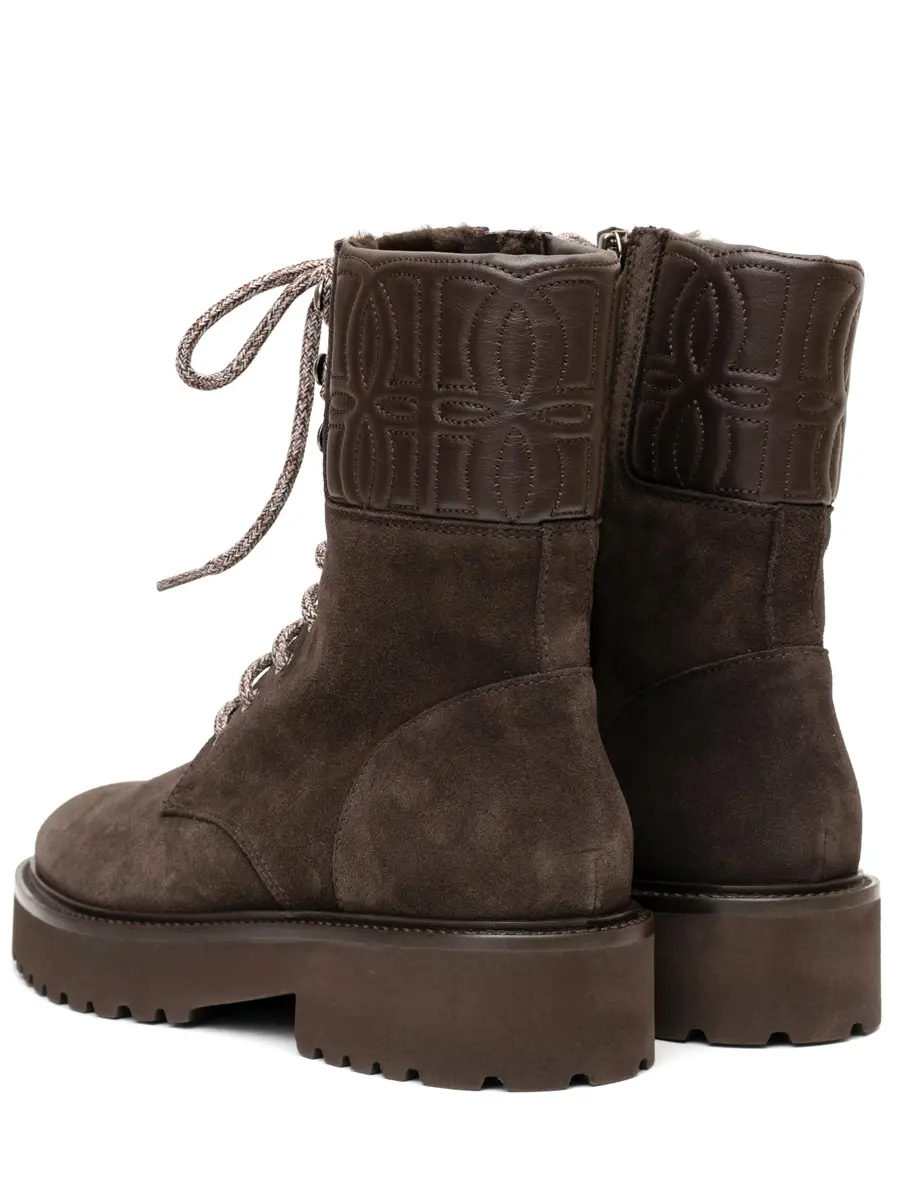 Ботинки замшевые на меху