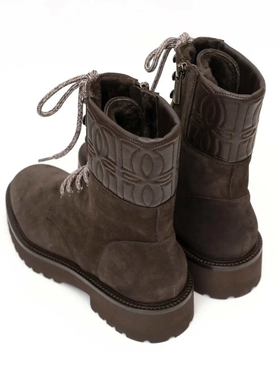 Ботинки замшевые на меху