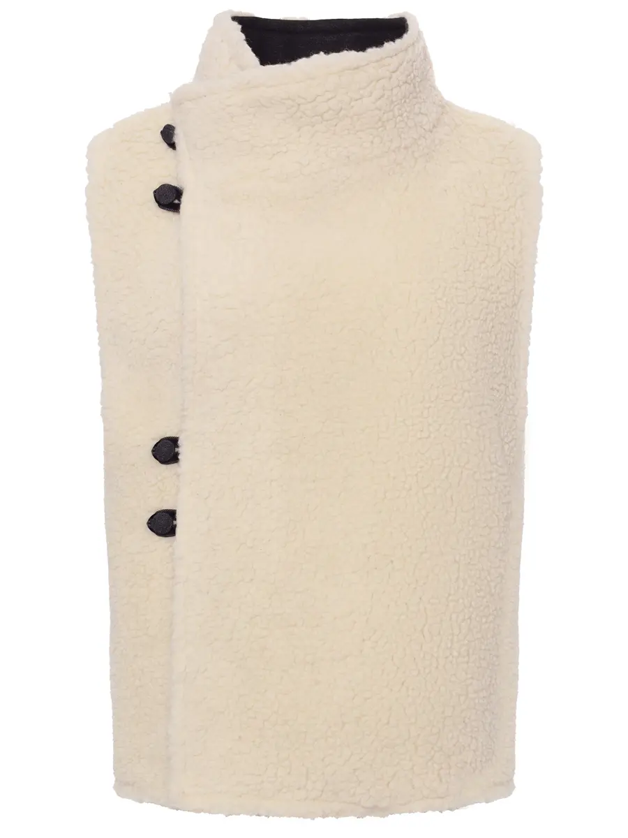 Жилет двусторонний из денима на меху "Душегрея"