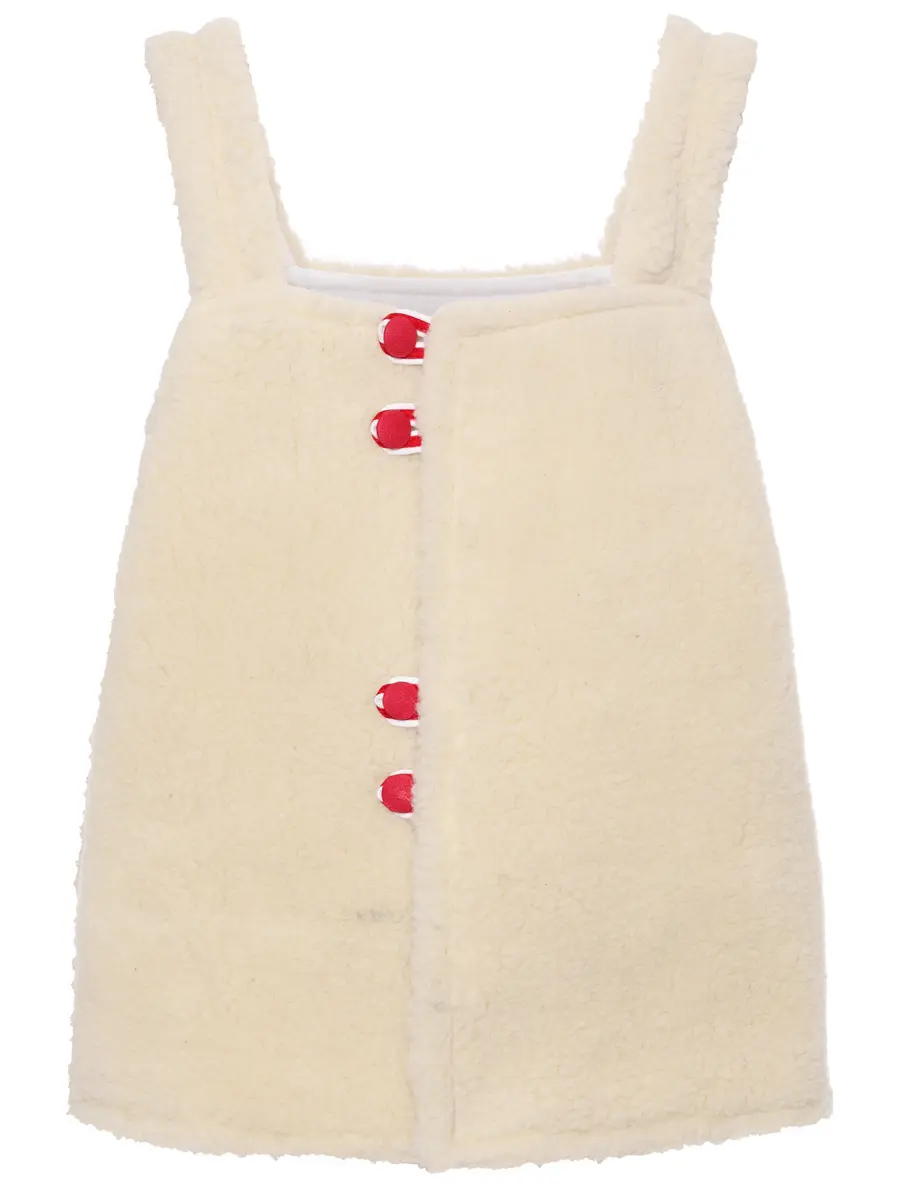 Жилет двусторонний из денима на меху "Душегрея"