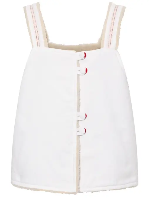 Жилет двусторонний из денима на меху "Душегрея" АРТЕЛЬ ВОСКРЕСЕНИЕ