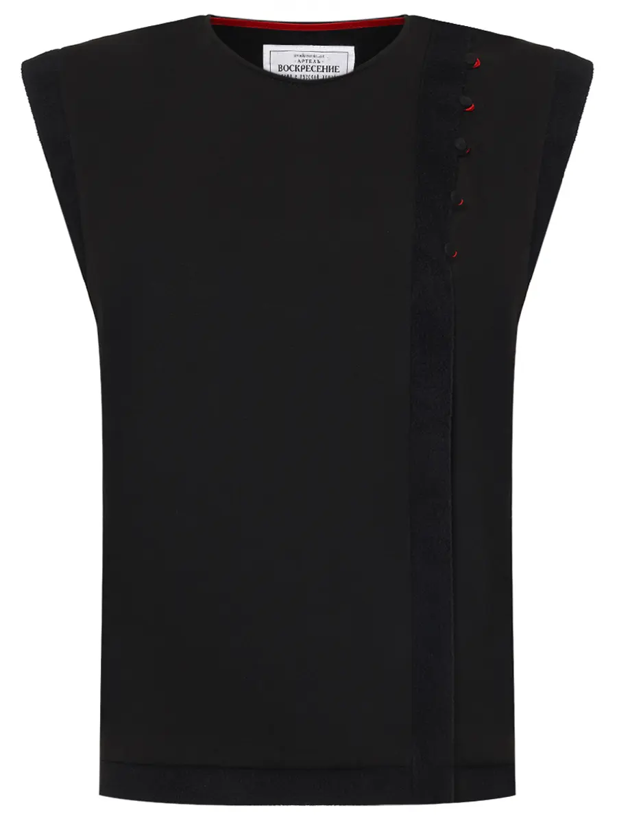 Жилет-душегрея с начесом "Косоворотка"