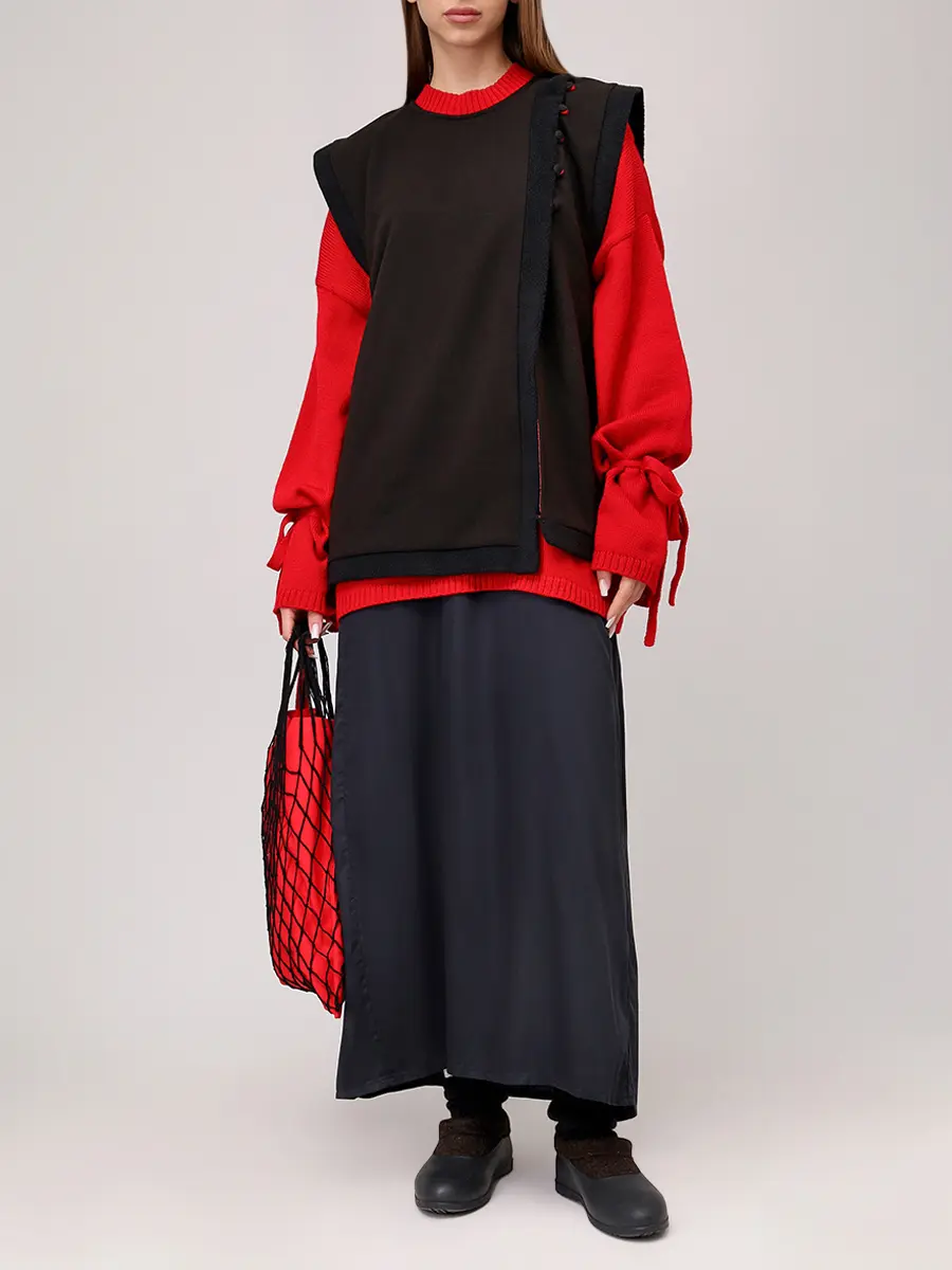 Жилет-душегрея с начесом "Косоворотка"