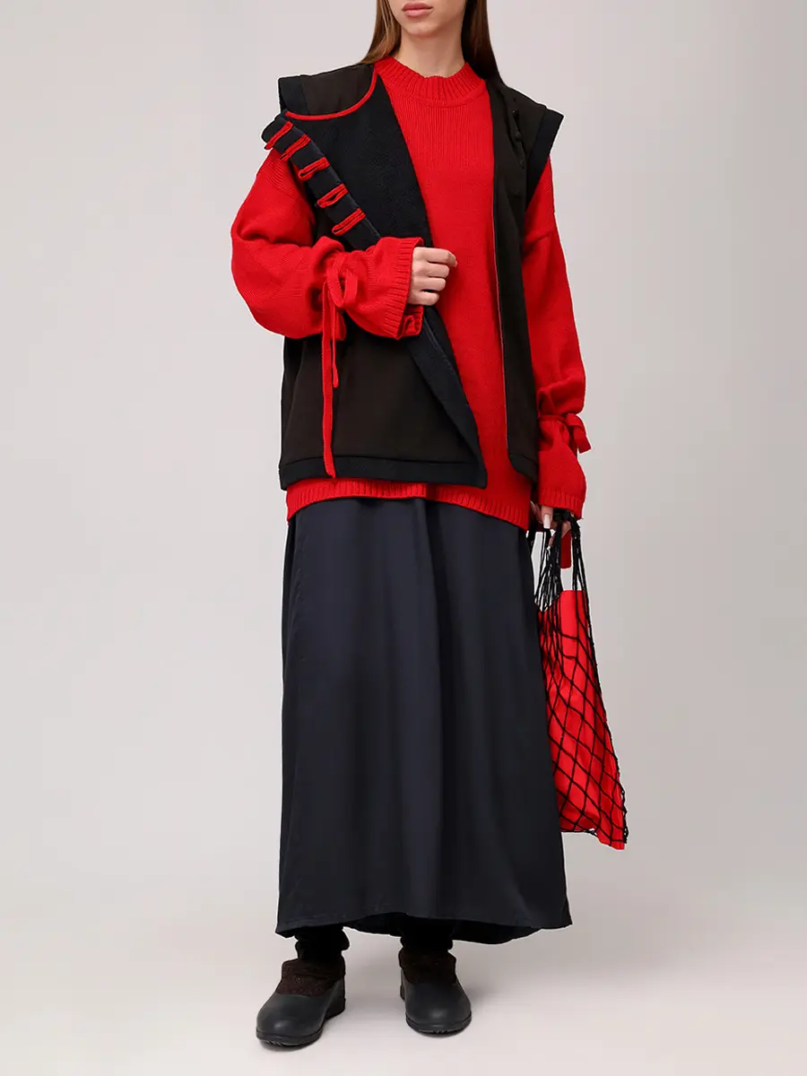 Жилет-душегрея с начесом "Косоворотка"