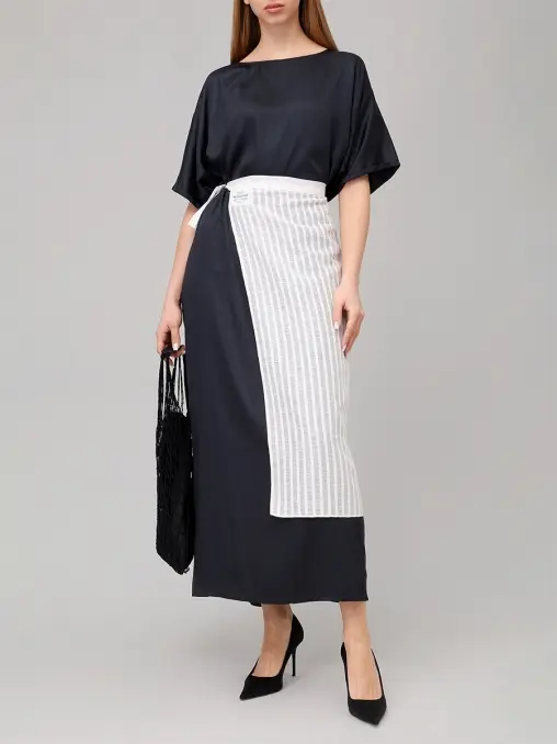 Платье-туника из бамбукового шелка "Исподняя рубаха" АРТЕЛЬ ВОСКРЕСЕНИЕ