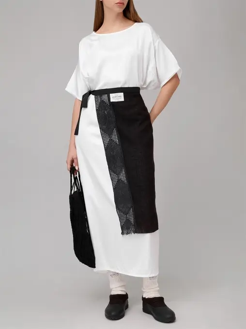 Платье-туника из бамбукового шелка "Исподняя рубаха" АРТЕЛЬ ВОСКРЕСЕНИЕ