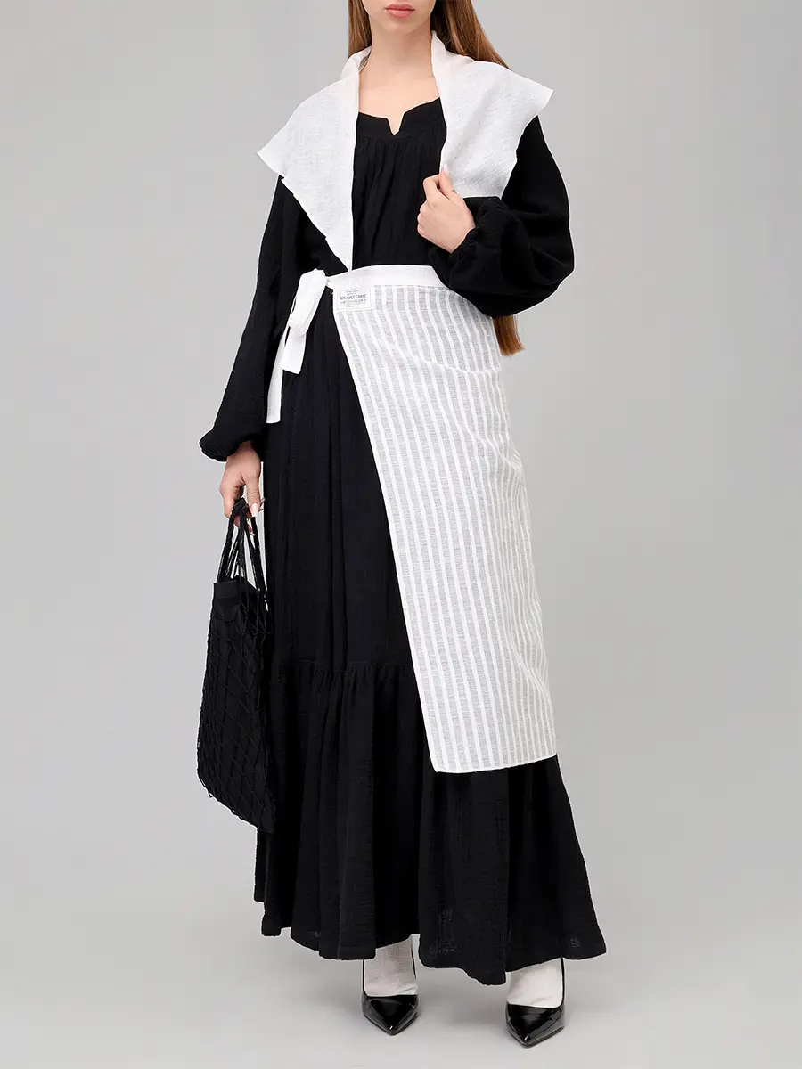 Платье-макси хлопковое