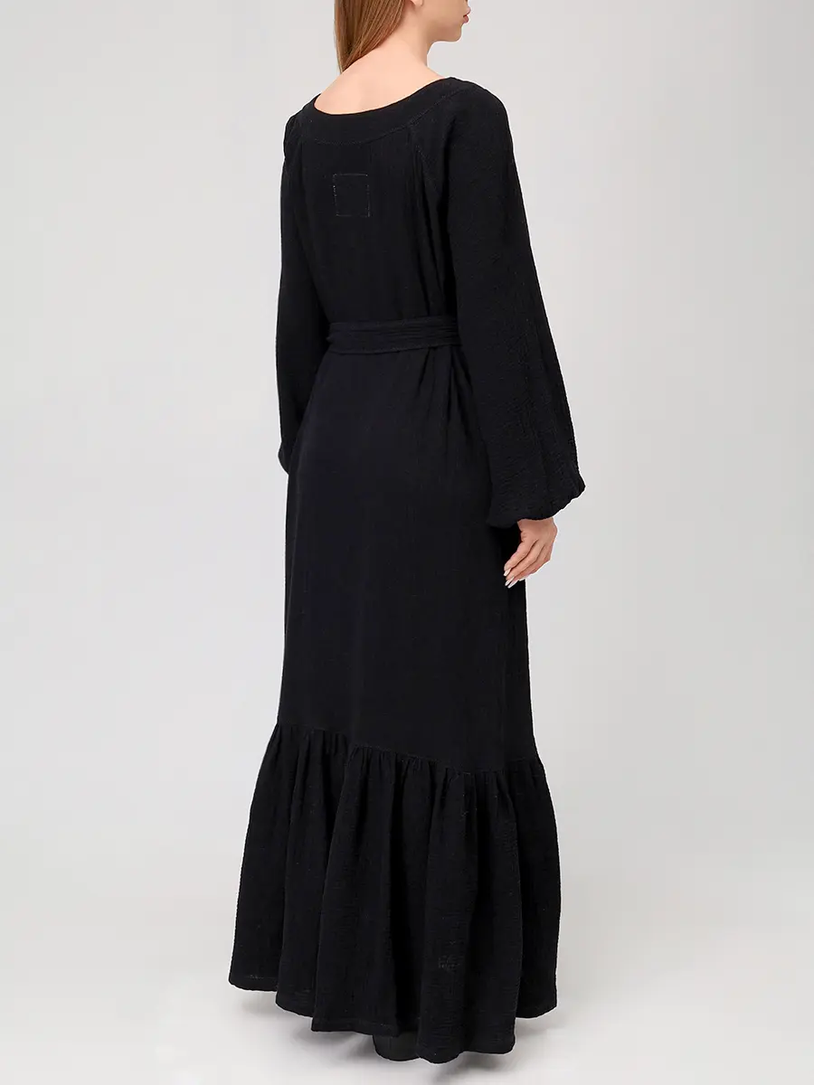 Платье-макси хлопковое