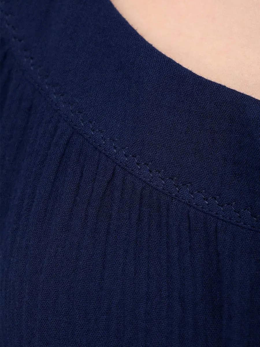 Платье-макси хлопковое