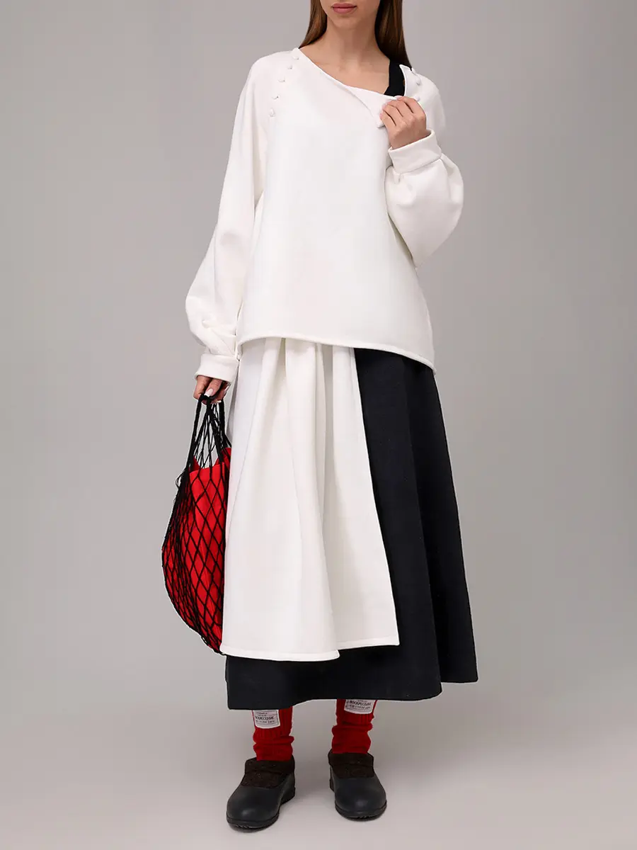 Толстовка из органического хлопка "Косоворотка"