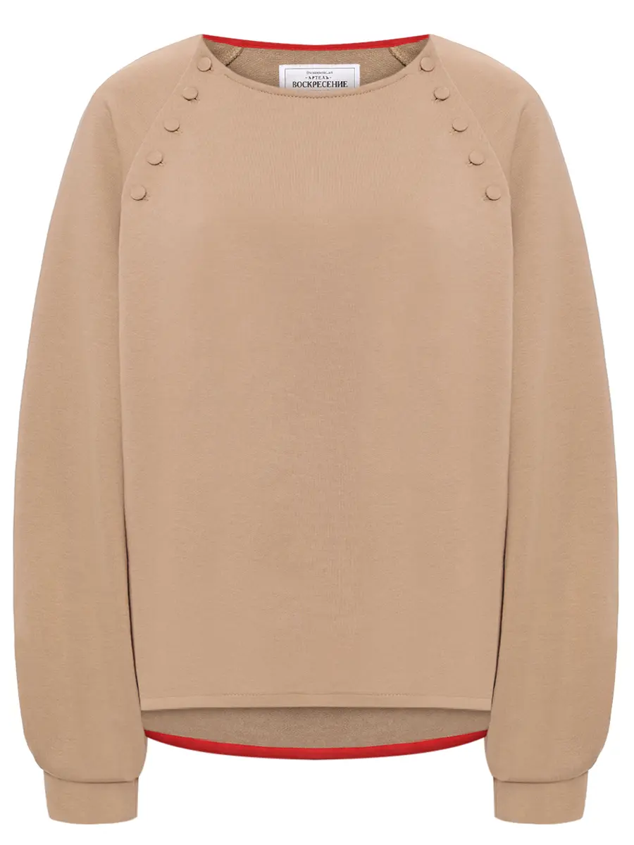 Толстовка из органического хлопка "Косоворотка"