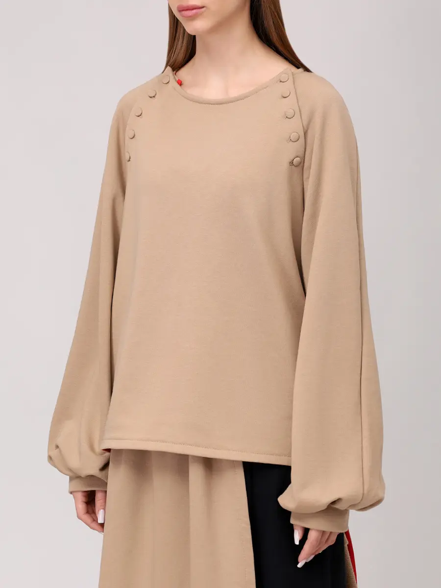 Толстовка из органического хлопка "Косоворотка"