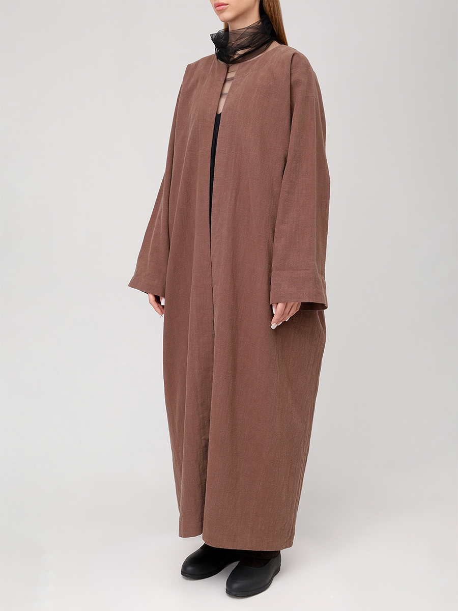 Плащ-кимоно из крапивной ткани "Кафтан"