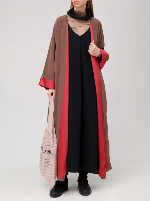 Плащ-кимоно из крапивной ткани "Кафтан" АРТЕЛЬ ВОСКРЕСЕНИЕ