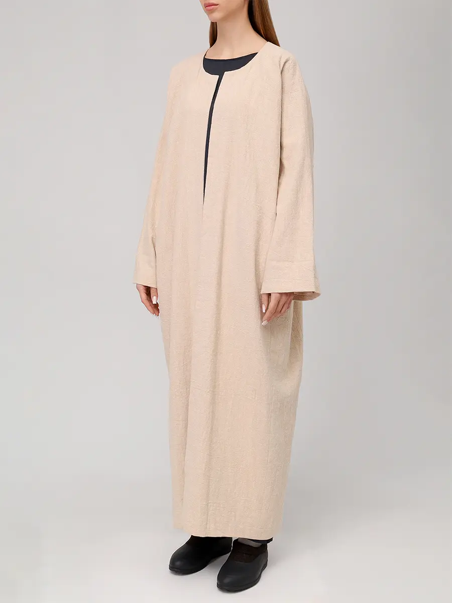 Плащ-кимоно из крапивной ткани "Кафтан"