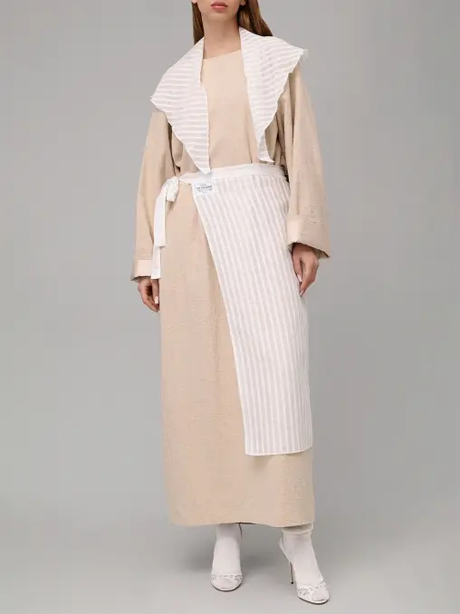 Плащ-кимоно из крапивной ткани "Кафтан" АРТЕЛЬ ВОСКРЕСЕНИЕ