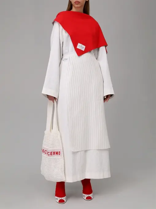 Плащ-кимоно из крапивной ткани "Кафтан" АРТЕЛЬ ВОСКРЕСЕНИЕ