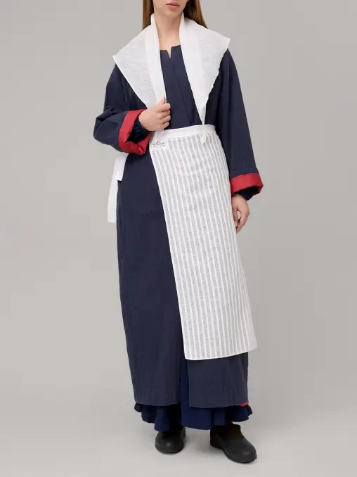 Плащ-кимоно из крапивной ткани "Кафтан" АРТЕЛЬ ВОСКРЕСЕНИЕ