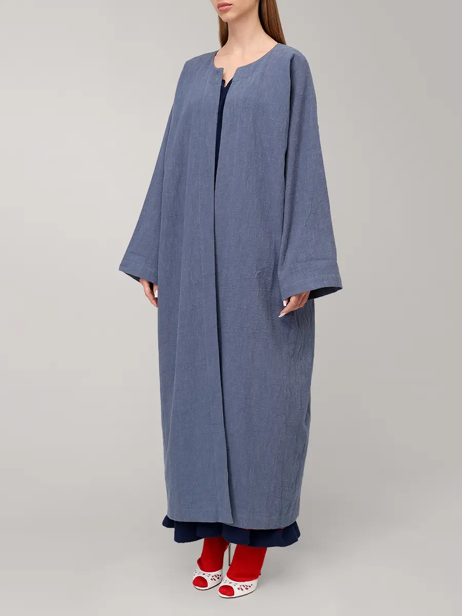 Плащ-кимоно из крапивной ткани "Кафтан"