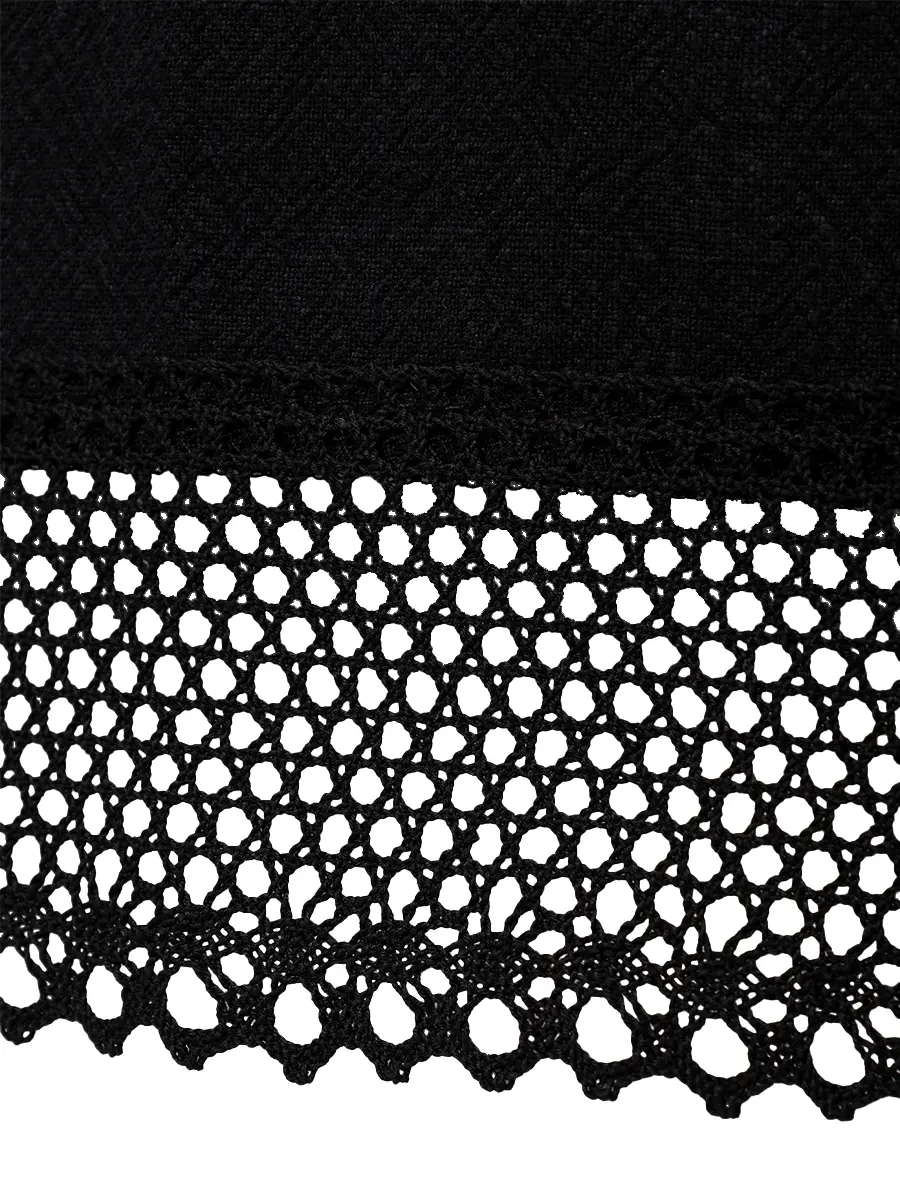 Юбка из крапивной ткани с кружевом "Понёва"