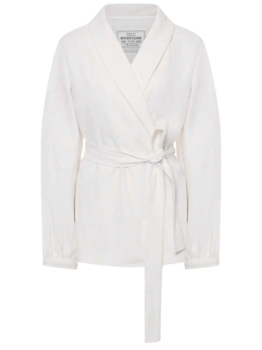 Жакет двусторонний "Душегрея" из крапивной ткани