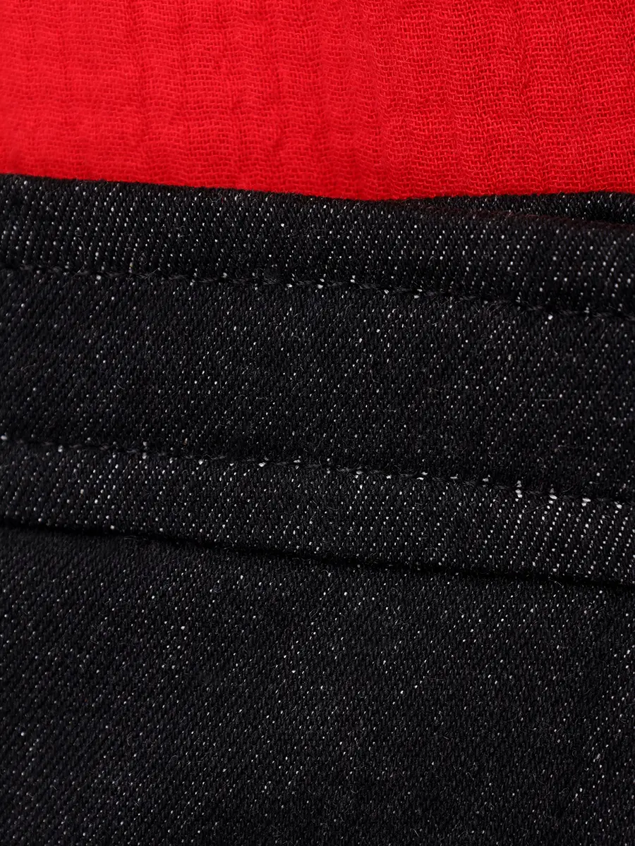 Баска джинсовая на меху