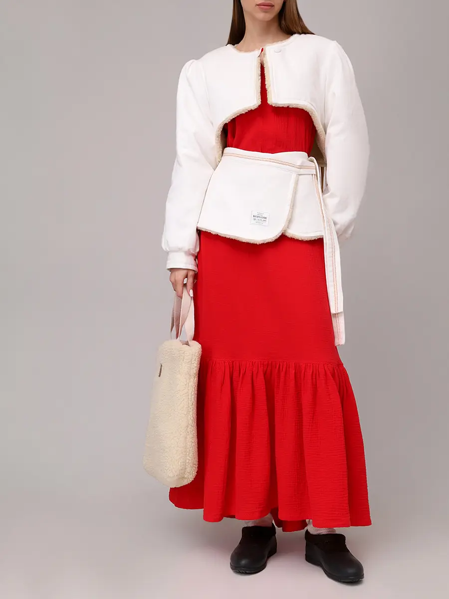 Баска джинсовая на меху