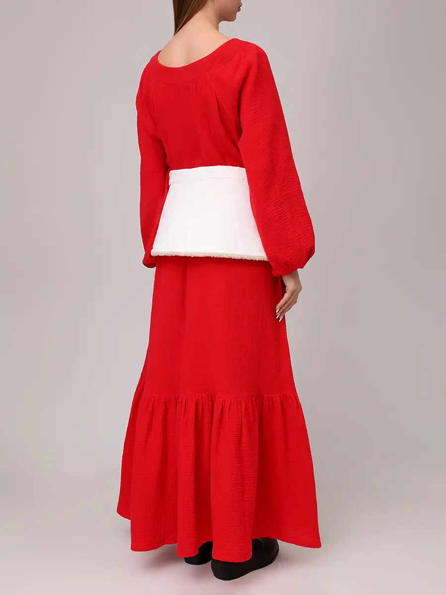 Баска джинсовая на меху