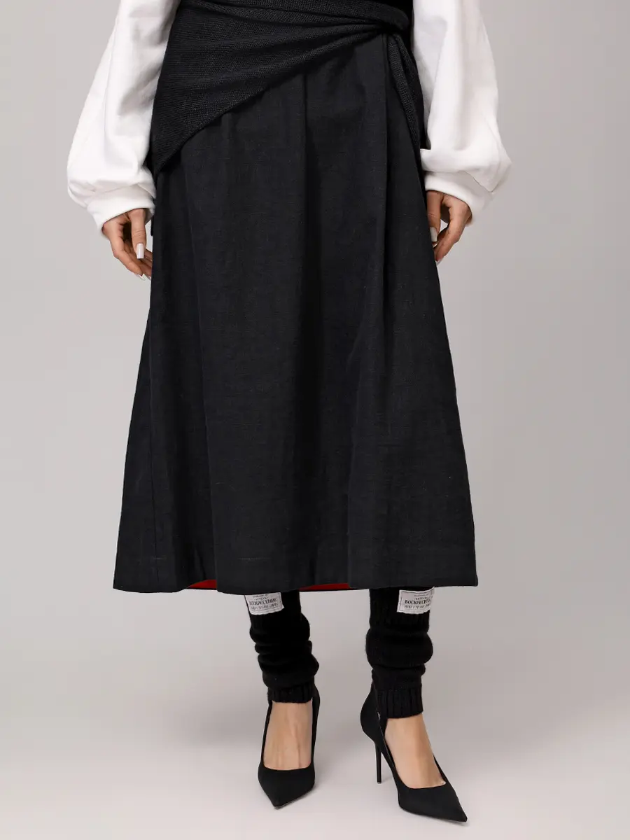 Гетры из шерсти мериноса со штрипками