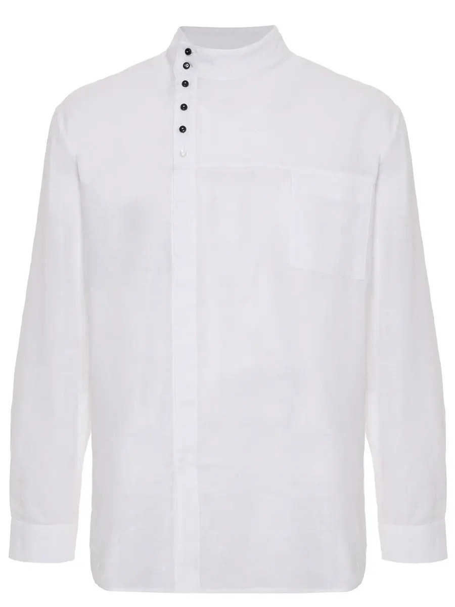 Рубашка из конопляной ткани "Косоворотка"