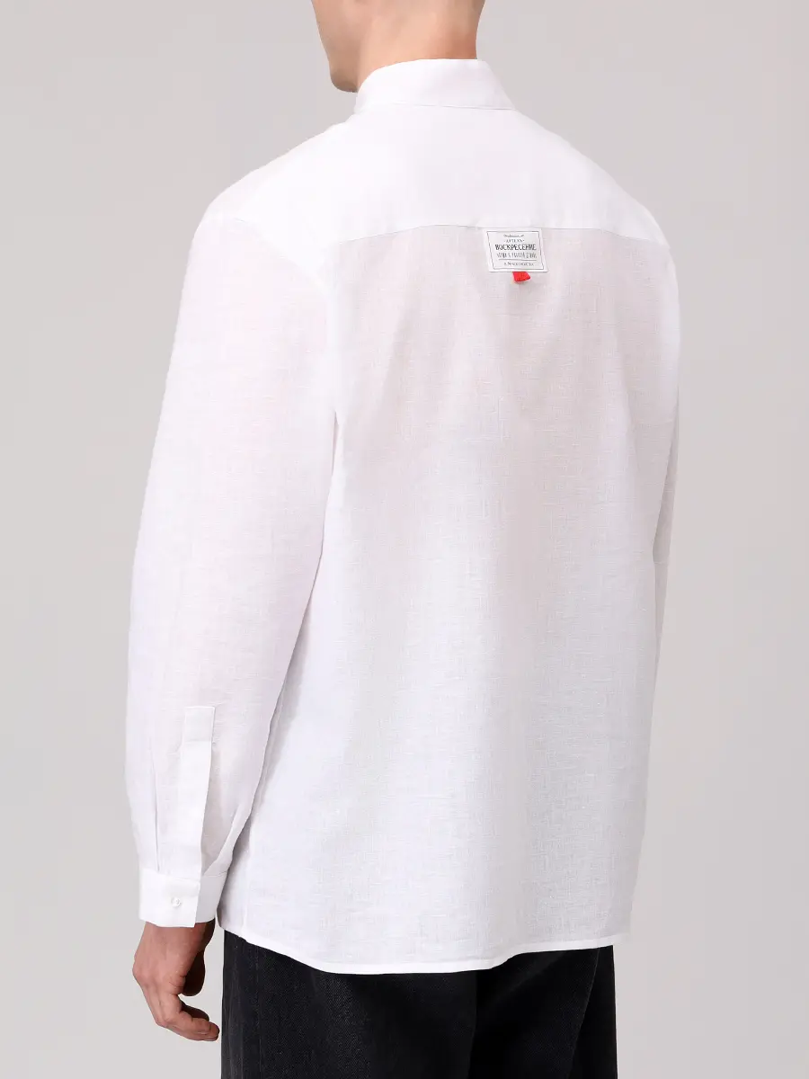 Рубашка из конопляной ткани "Косоворотка"