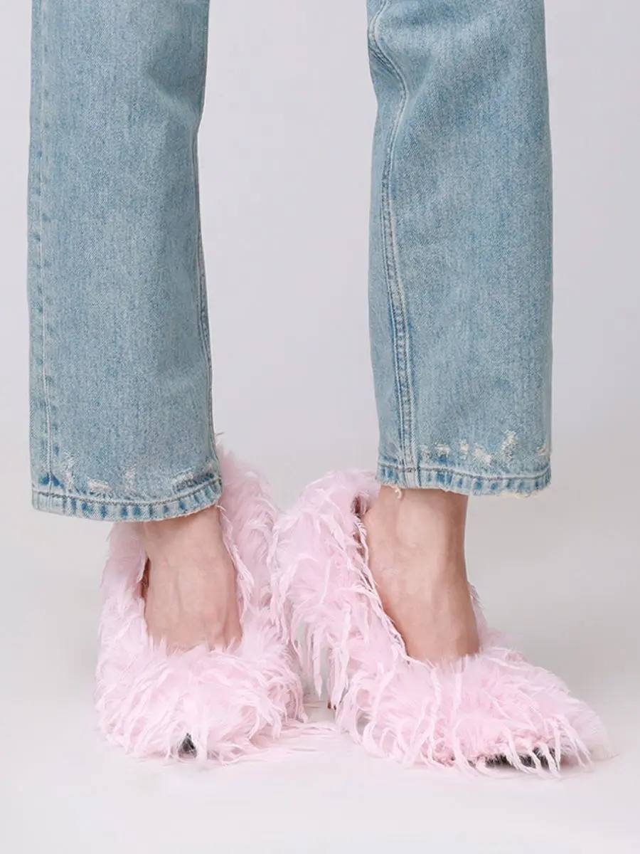 Чехлы для туфель из перьев