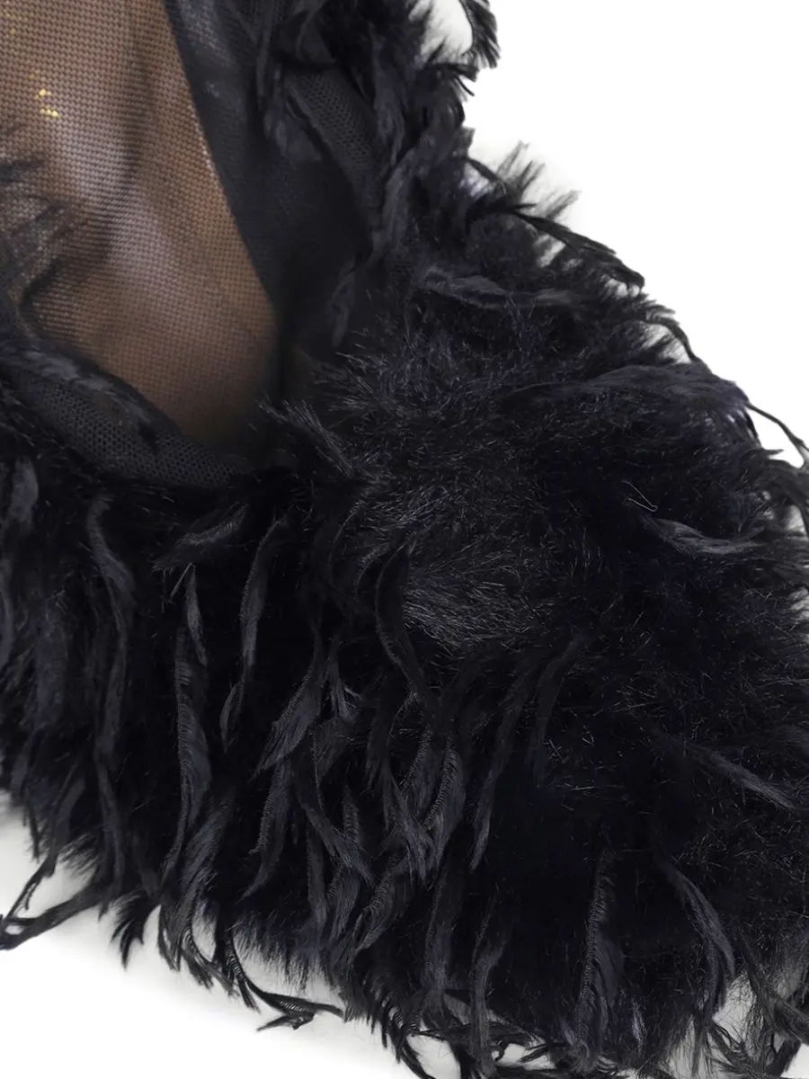 Чехлы для туфель из перьев