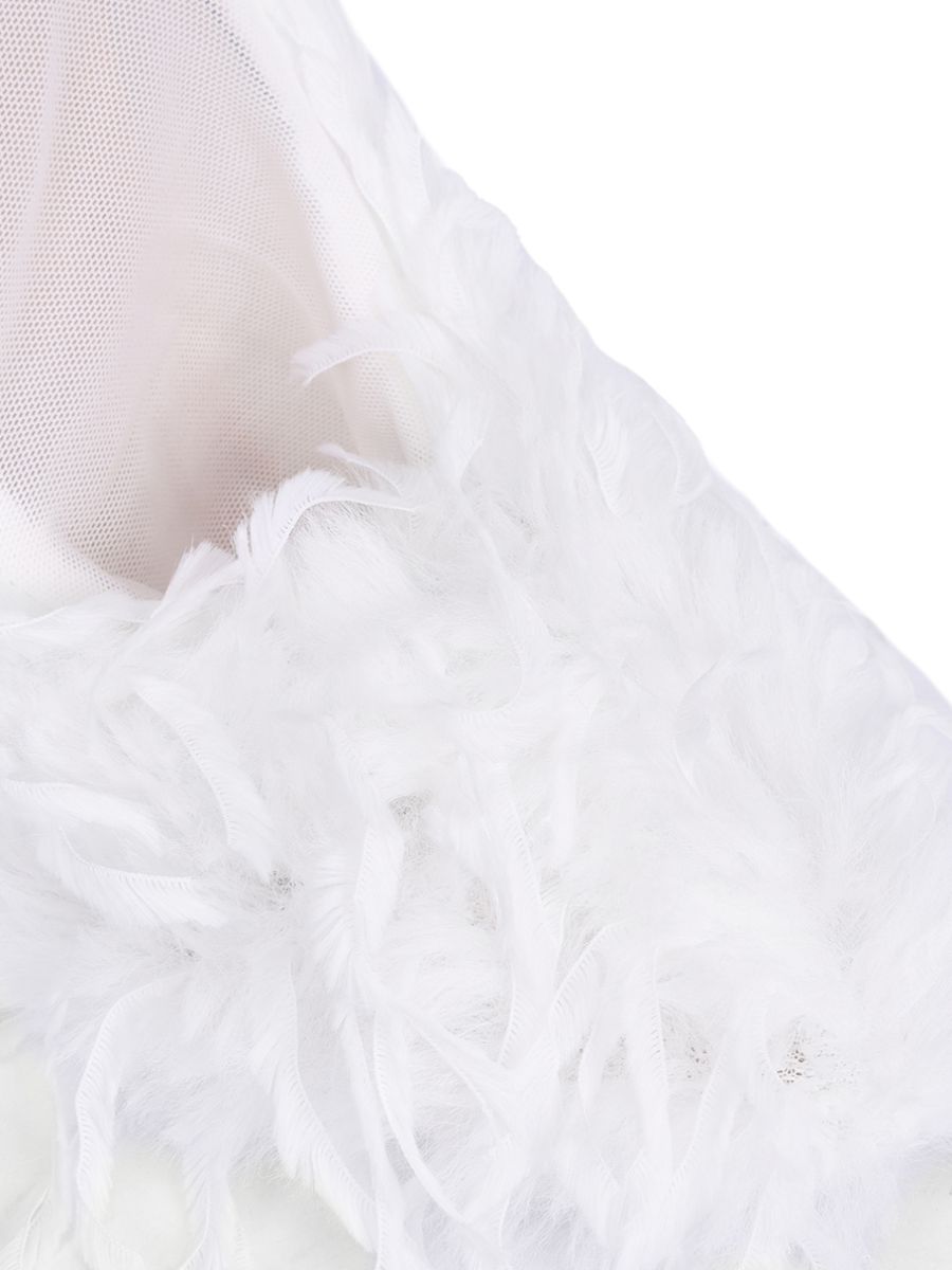 Чехлы для туфель из перьев