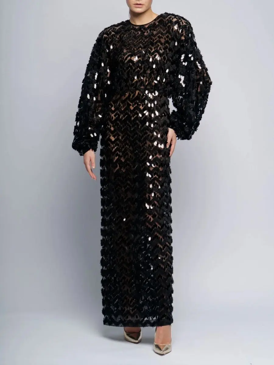 Платье с пайетками