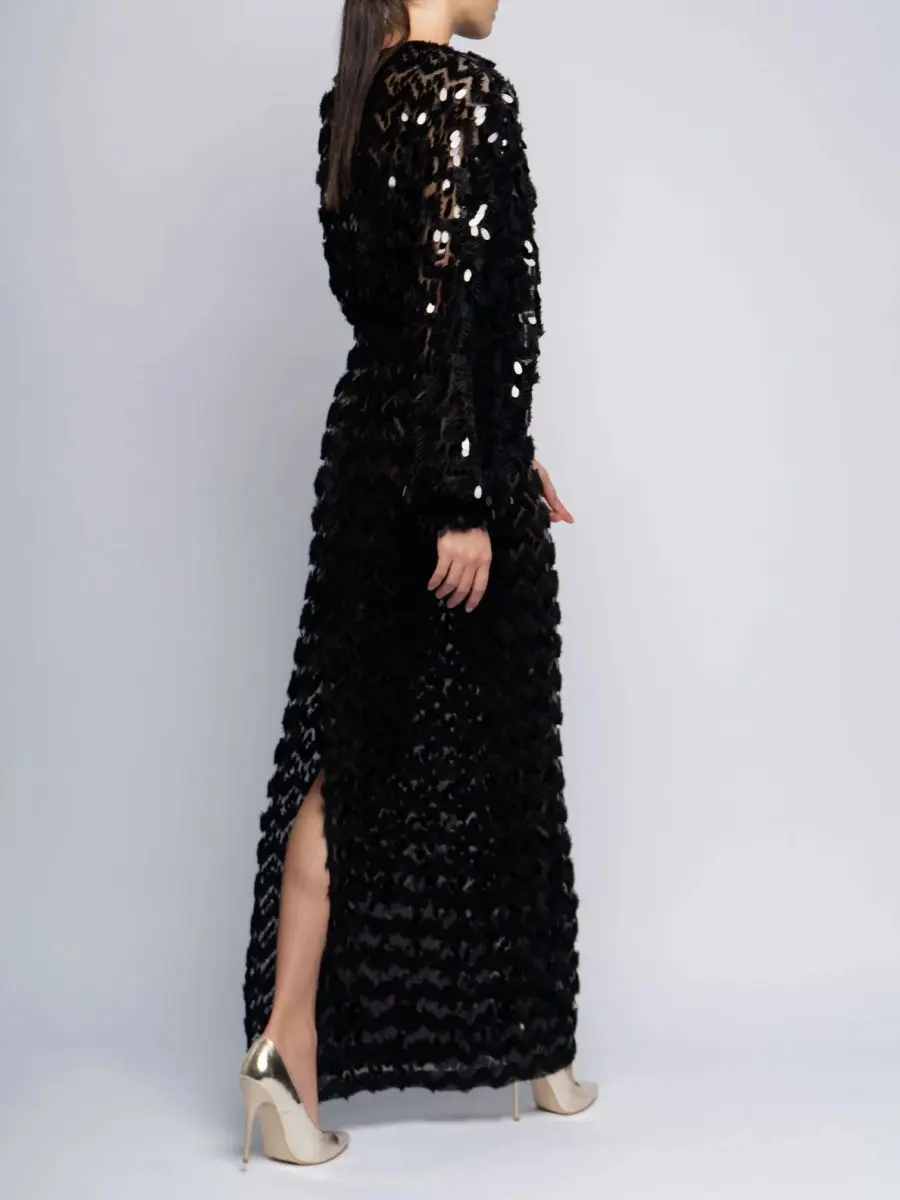 Платье с пайетками