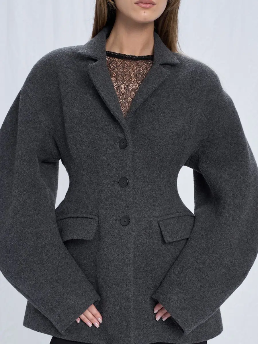 Жакет шерстяной