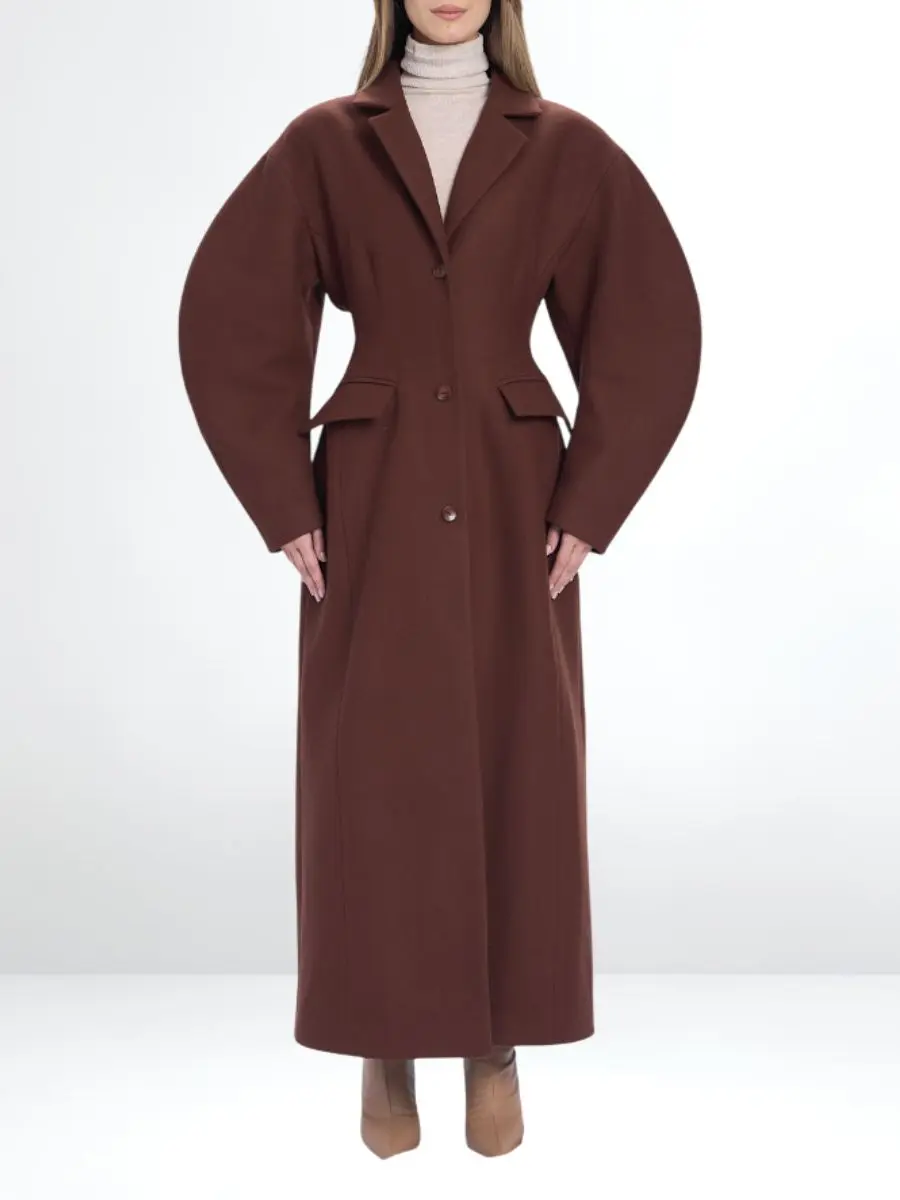 Пальто шерстяное