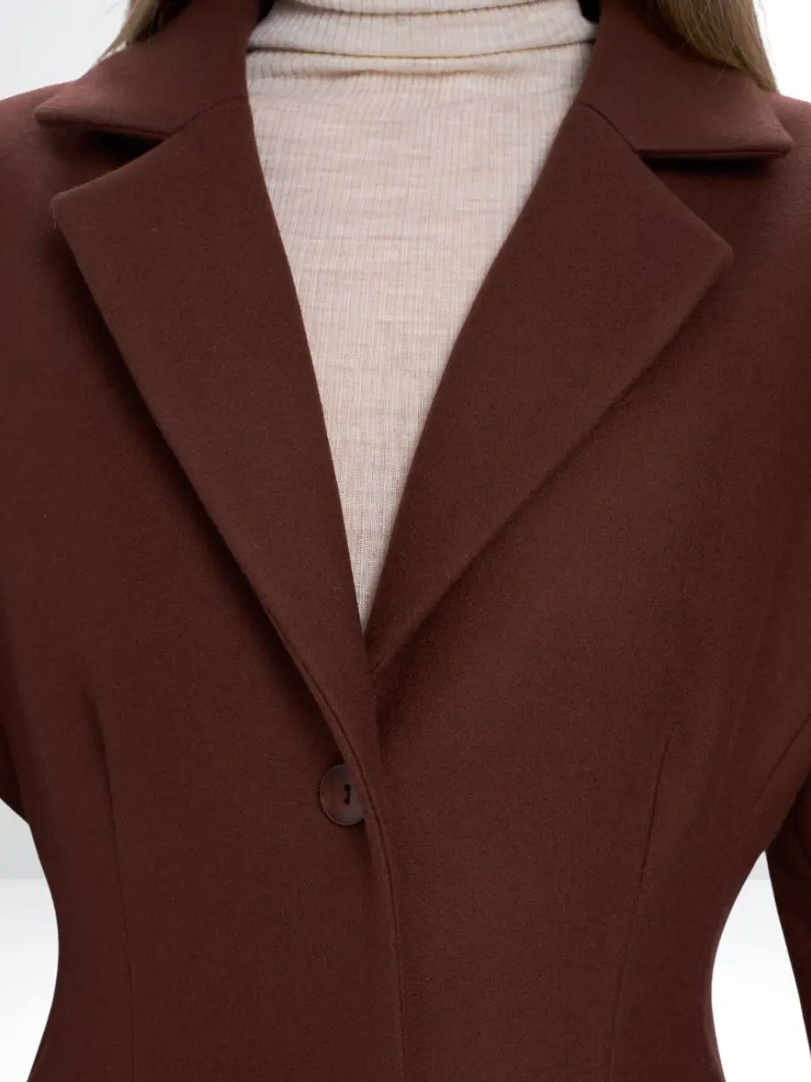 Пальто шерстяное